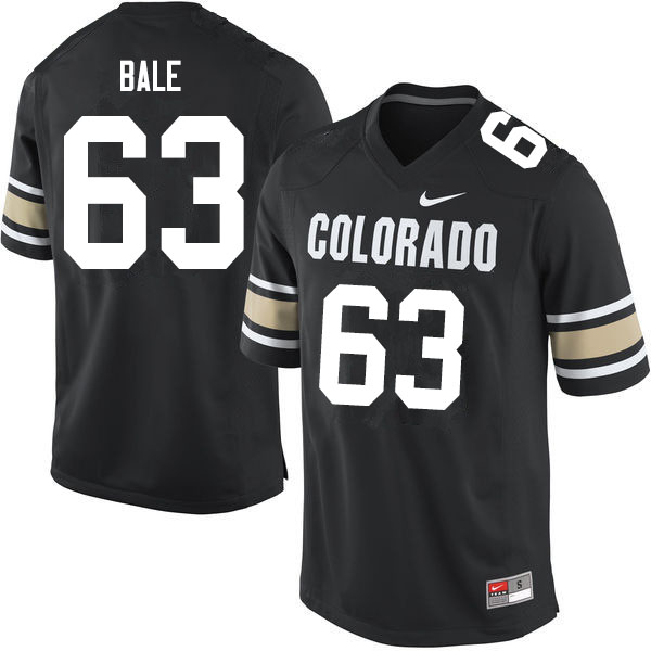 Men #63 J.T. Bale Colorado Buffaloes College Football Jerseys Sale-Home Black